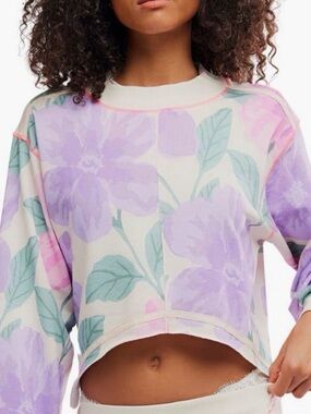 Free People, summer loving sweatshirt NWT